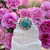 Moonrise Jewelry - R-97 Turquoise Lotus Ring: 6