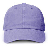 Fashion City - Pigment Dyed Cotton Baseball Dad Cap: BLACK / ONE SIZE