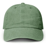 Fashion City - Pigment Dyed Cotton Baseball Dad Cap: BLACK / ONE SIZE