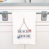 Cottage Shore - Beach House - Cotton Tea Towel: 19" X 28" (With Loop)