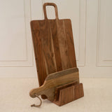 India Handicrafts Inc - 3-Section Acacia Cutting Board Stand