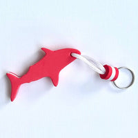 iconic mi - Aqua Shark Floating EVA Foam Boating Keychain Red