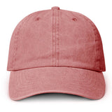 Fashion City - Pigment Dyed Cotton Baseball Dad Cap: BLACK / ONE SIZE
