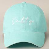 Fashion City - Salty Lettering Embroidery Baseball Cap: CLAY / One Size