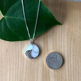 Women's Peace Collection - Mother of Pearl Necklace - Sterling Silver, Indonesia