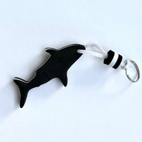 iconic mi - Aqua Shark Floating EVA Foam Boating Keychain Black