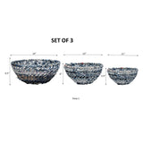 India Handicrafts Inc - Iron Jeans Storage Baskets  sm - med - large