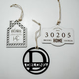 Theba Handmade - Luxury Gift Box- Round Acacia Simple: No / Blank / Black Initial Gift Tag