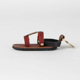 Ten Thousand Villages - * Chappal Mini Sandal Leather Keychain