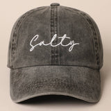 Fashion City - Salty Lettering Embroidery Baseball Cap: DUSTY PINK / One Size