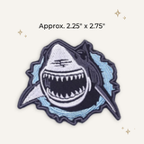 Beast Threads LLC - Shark Attack Embroidered Patch- RTS