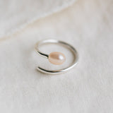 Ten Thousand Villages - Ati Pearl Swirl Silver Ring