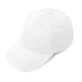 Fashion City - Plain Solid Stone Washed Adjustable Dad Cap: WHITE / ONE SIZE