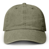 Fashion City - Pigment Dyed Cotton Baseball Dad Cap: BLACK / ONE SIZE