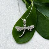 Women's Peace Collection - Graceful Dragonfly Necklace - Sterling Silver, Indonesia