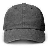 Fashion City - Pigment Dyed Cotton Baseball Dad Cap: BURGUNDY / ONE SIZE
