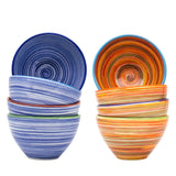 Euro Ceramica Home | ClayBarn - Exclusive for Faire - Raia Cereal Bowls: Blue
