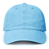 Fashion City - Pigment Dyed Cotton Baseball Dad Cap: BLACK / ONE SIZE